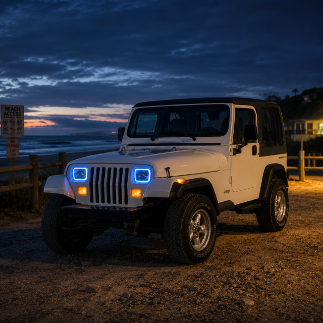 Lighting Trendz 1985-1996 Jeep Wrangler Flow Series Halo LED Kit - Custom main image